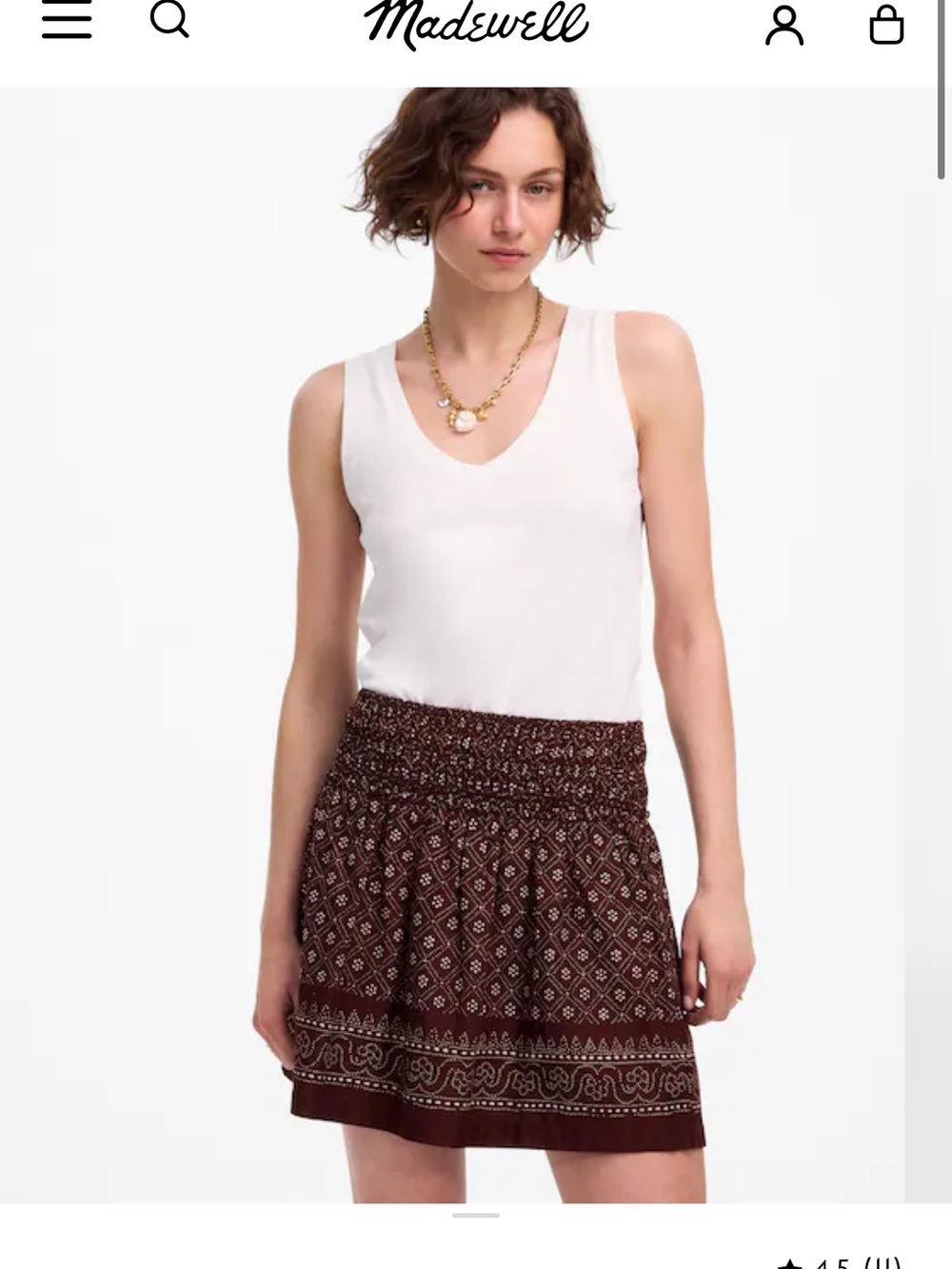 Madewell Ruffled Mini Skirt - Picture 2 of 5